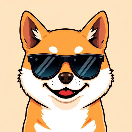 Cool Shiba with sunglasses